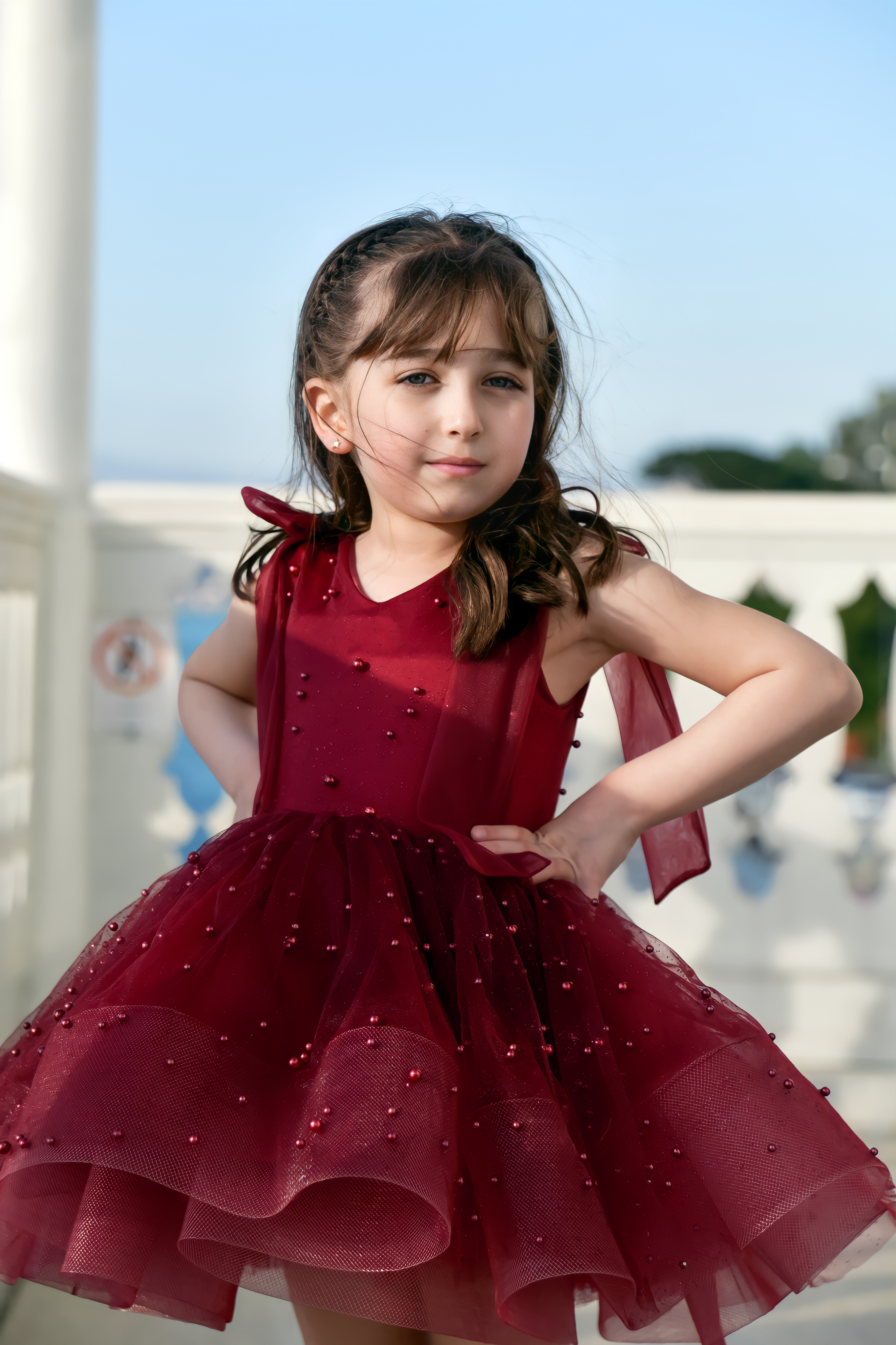 Robe rouge pour fille –