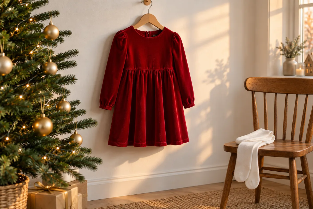 Robe de Noël pour fille : la tenue et le cadeau